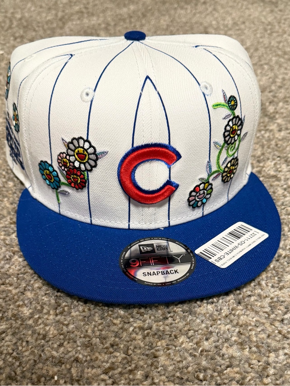 Complex x Takashi Murakami New Era Chicago Cubs Floral Pinstripe Snapback